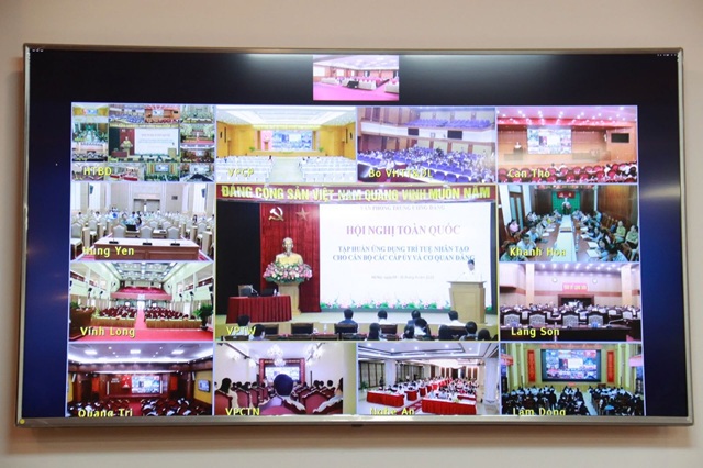 Hội nghị toàn quốc tập huấn ứng dụng AI cho cán bộ các cấp ủy và cơ quan đảng tại điểm cầu Bộ Công Thương