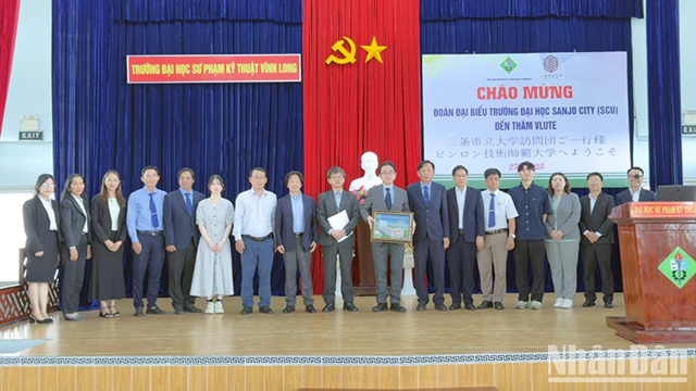 Vĩnh Long: Hợp tác đào tạo nguồn nhân lực chất lượng cao với Trường đại học Sanjo City-Nhật Bản 