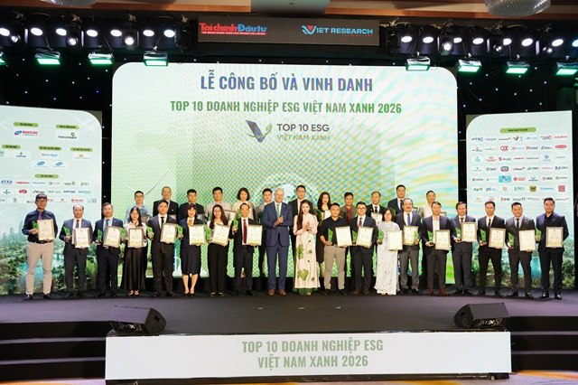 PTSC được vinh danh Top 10 doanh nghiệp đổi mới sáng tạo và kinh doanh hiệu quả Việt Nam 2026 (VIE10) và Top 10 doanh nghiệp ESG Việt Nam xanh 2026 (ESG10)