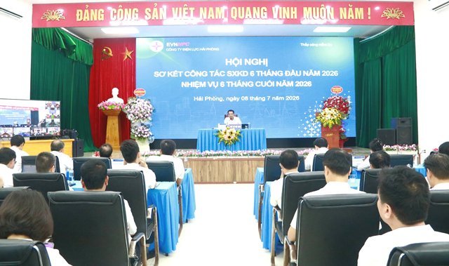 Công ty Điện lực Hải Phòng: Sơ kết công tác sản xuất kinh doanh 6 tháng đầu năm, phương hướng nhiệm vụ 6 tháng cuối năm 2026
