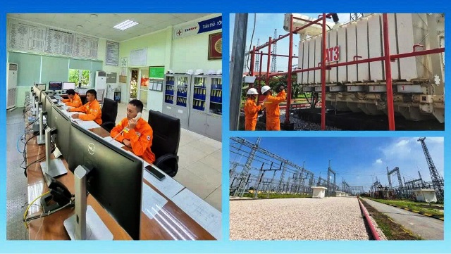 Hà Nội nắng đỉnh điểm, người lính truyền tải điện "gồng mình" giữ dòng điện an toàn