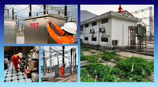 PTC1 đảm bảo vận hành an toàn hệ thống truyền tải điện sau bão Wipha