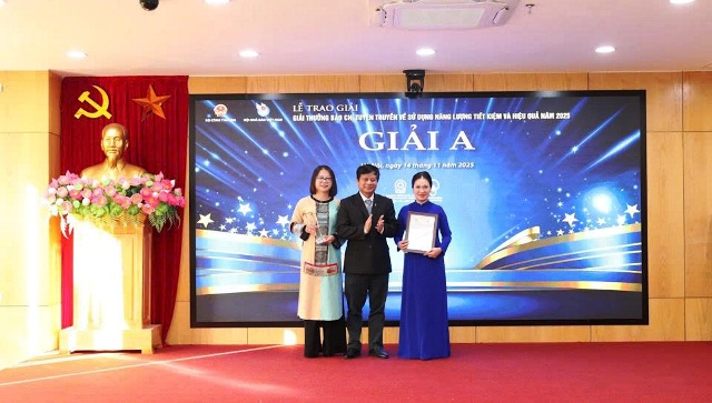 Công ty Điện lực Lào Cai đạt giải A Giải báo chí tuyên truyền về sử dụng năng lượng tiết kiệm và hiệu quả năm 2025