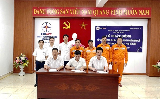 Điện lực Hải Hà (PC Quảng Ninh) đẩy mạnh xây dựng văn hóa an toàn vệ sinh lao động và phòng chống cháy nổ