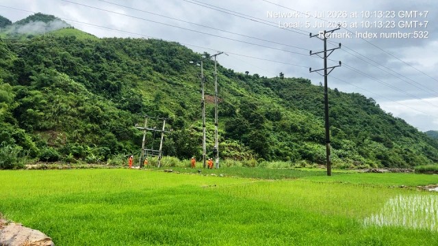 Công ty Điện lực Sơn La: Mưa lũ do bão số 1 gây sự cố lưới điện tại Mường La