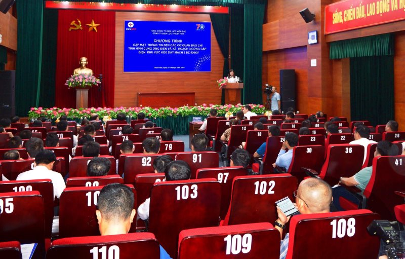 PC Thanh Hóa: Thông tin với báo chí về tình hình cung ứng điện và quá trình phối hợp triển khai Dự án đường dây 500kV mạch 3 trên địa bàn tỉnh