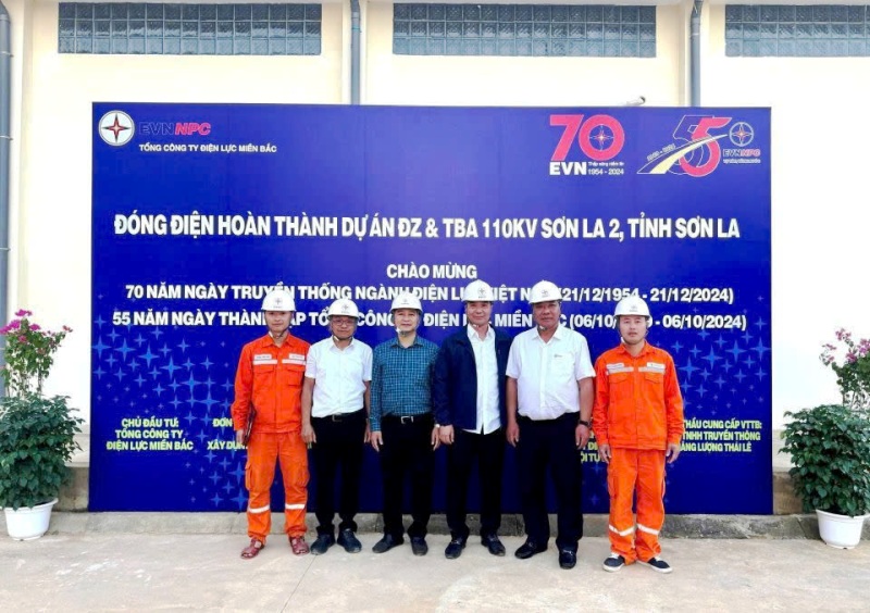 PC Sơn La: Nghiệm thu và đóng điện dự án Đường dây và Trạm biến áp 110kV Sơn La 2