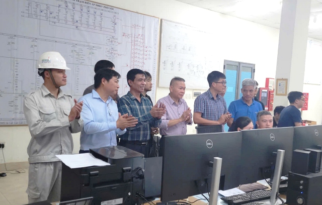 Trạm biến áp 500kV Phố Nối được nâng công suất lên 1.800 MVA giúp tăng cường đảm bảo điện cho miền Bắc