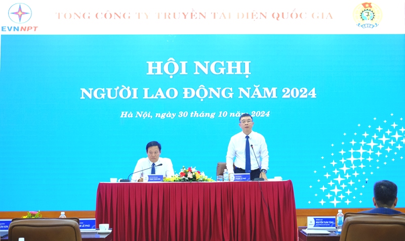 Hội nghị người lao động EVNNPT năm 2024: Diễn đàn dân chủ để người lao động đóng góp ý kiến xây dựng Tổng công ty phát triển lớn mạnh