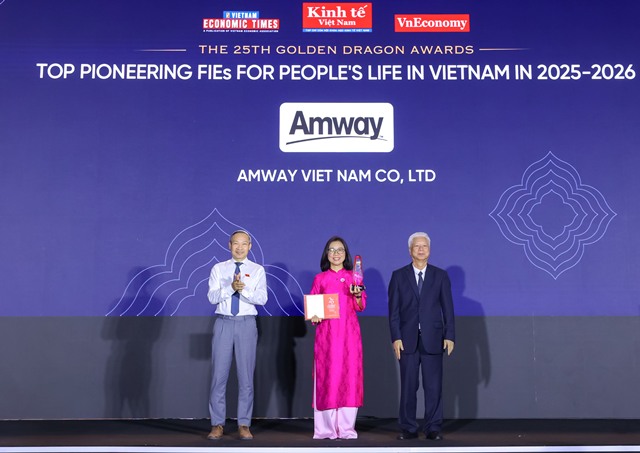 Amway Việt Nam ghi dấu lần thứ 10 được vinh danh tại giải thưởng Rồng Vàng
