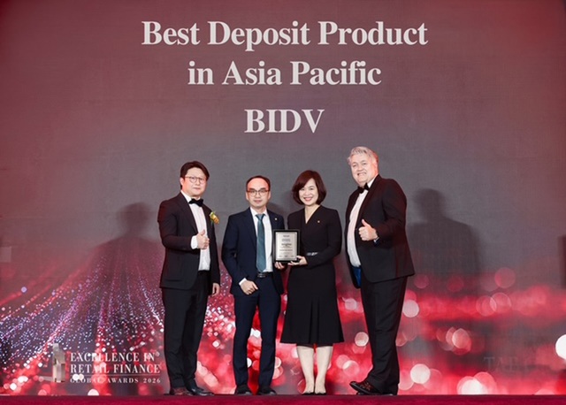 BIDV lập cú đúp giải thưởng ngân hàng bán lẻ và tiền gửi châu Á