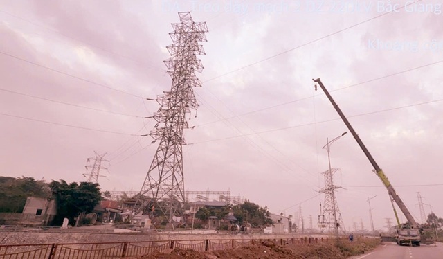 Đóng điện treo dây mạch 2 đường dây 220 kV Bắc Giang - Lạng Sơn