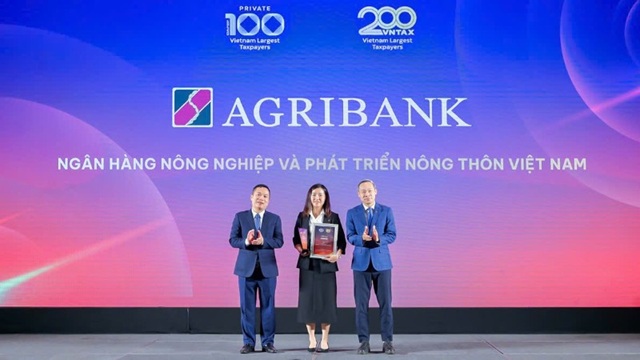 Agribank lọt Top 20 doanh nghiệp nộp ngân sách lớn nhất Việt Nam 2025