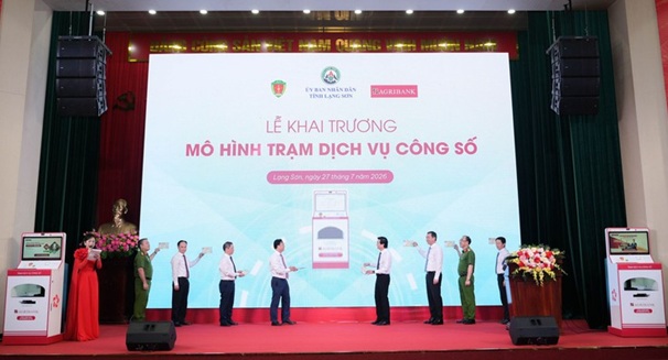 Agribank khai trương Trạm dịch vụ công số đầu tiên tại Lạng Sơn