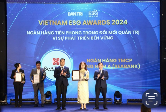 SeABank được vinh danh “Ngân hàng tiên phong trong đổi mới quản trị vì sự phát triển bền vững” tại Vietnam ESG Awards