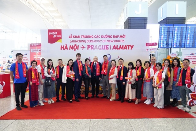 Vietjet khai trương đường bay đến Almaty và Praha