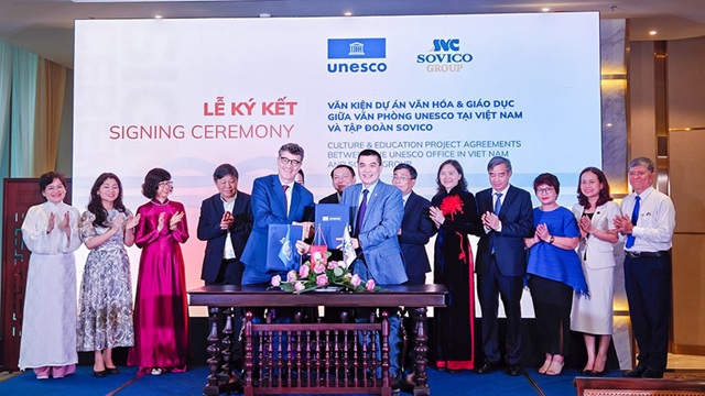 UNESCO và SOVICO ký kết hợp tác triển khai dự án thúc đẩy văn hóa, giáo dục và phát triển bền vững tại Việt Nam
