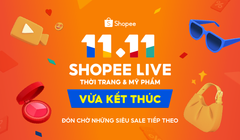 Shopee 11.11: Chuỗi livestream 'khủng' nhất năm cùng cơ hội trúng 100 xe máy VinFast