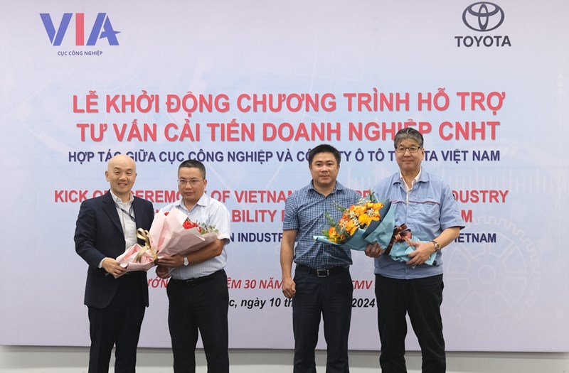 Bộ Công Thương và Toyota Việt Nam khởi động Chương trình hỗ trợ, tư vấn cải tiến doanh nghiệp công nghiệp hỗ trợ năm 2024