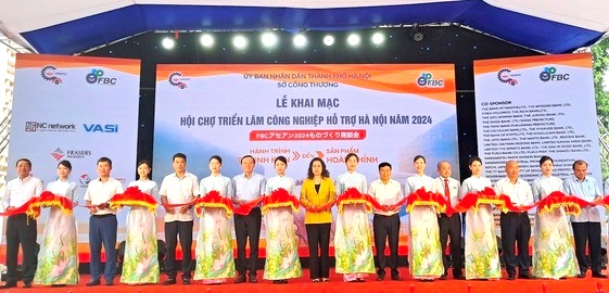 Khai mạc Hội chợ Công nghiệp hỗ trợ thành phố Hà Nội năm 2024