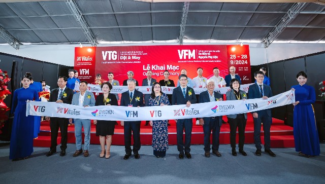 Khai mạc chuỗi triển lãm về máy móc, thiết bị, nguyên phụ liệu Dệt may 2024