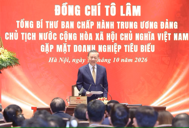 Tổng Bí thư, Chủ tịch nước Tô Lâm: Doanh nghiệp vững mạnh góp phần bồi đắp sức mạnh quốc gia