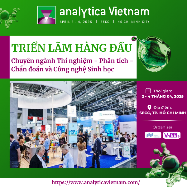 80% diện tích gian hàng tại triển lãm analytica Vietnam 2025 đã được bán ra