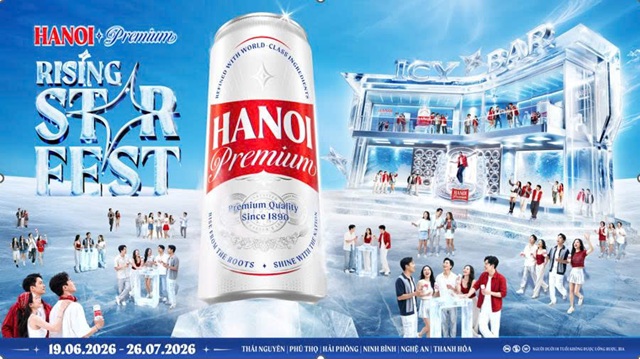 Hanoi Premium Rising Star Fest 2026: Trải nghiệm không gian Lifestyle Icy Bar thời thượng đổ bộ 6 tỉnh thành mùa hè này 