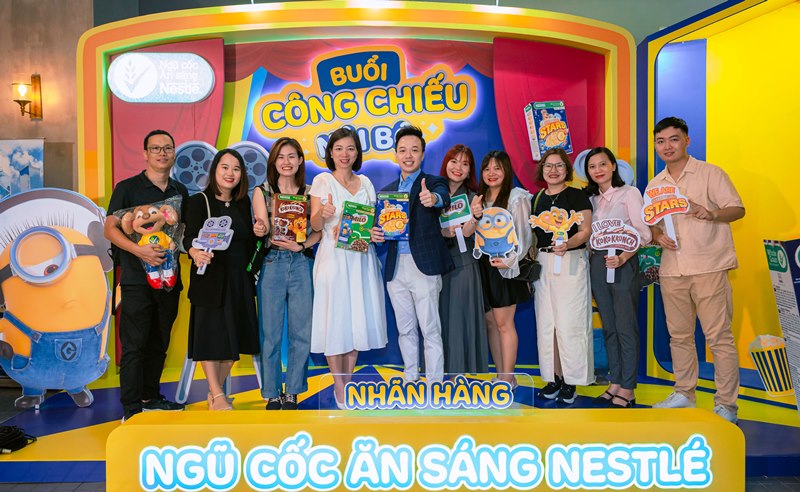 Nhãn hàng Ngũ cốc ăn sáng Nestlé tổ chức sự kiện ra mắt bộ phim Kẻ đánh cắp mặt trăng 4 (Despicable me 4) tại Việt Nam