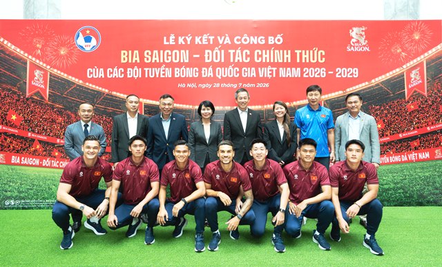 SABECO và VFF gia hạn hợp tác chiến lược, tiếp sức cho bóng đá Việt Nam giai đoạn 2026 - 2029