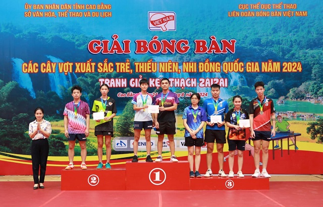 Bóng bàn CAND - T&T về nhất toàn đoàn với 14 huy chương Vàng giải trẻ quốc gia