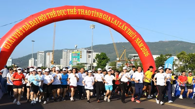 Hơn 1.100 người tham gia Giải việt dã Đại hội Thể dục thể thao lần thứ I tại Gia Lai