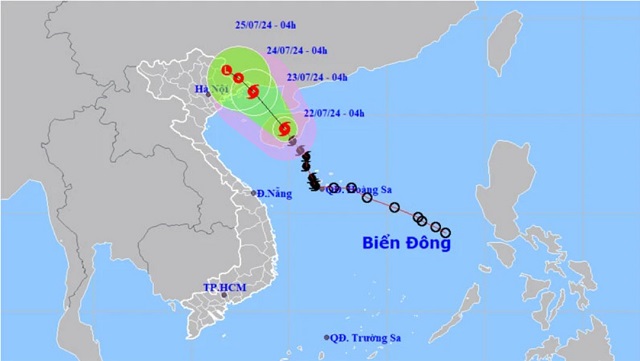 Bão số 2 sắp vào vịnh Bắc Bộ với sức gió mạnh cấp 8, giật cấp 10