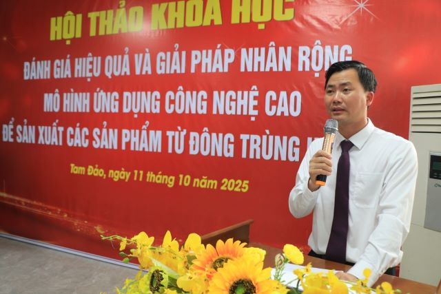 Giải pháp nhân rộng mô hình ứng dụng công nghệ cao để sản xuất các sản phẩm từ Đông trùng hạ thảo